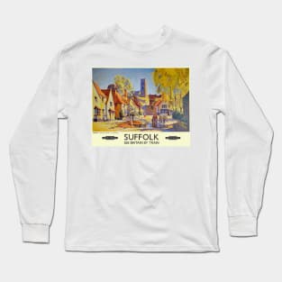 Vintage British Railways poster Suffolk Long Sleeve T-Shirt